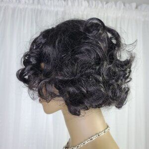 Finger Curl Wig Black